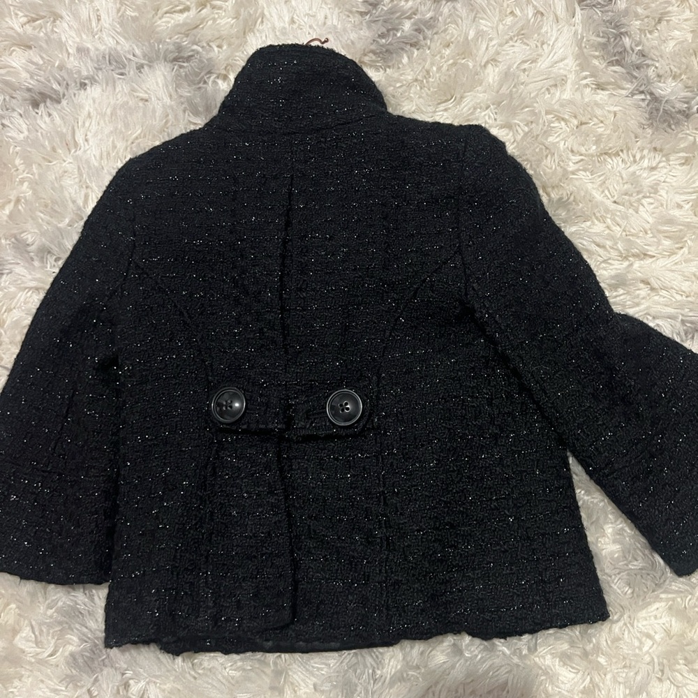 Guess Black Kids Blazer with Button Detail